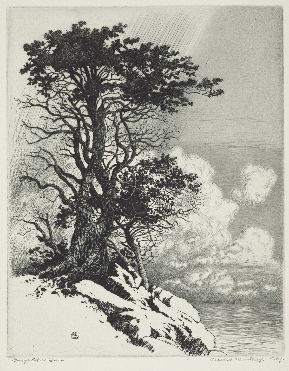 Coast at Monterey, California by George Elbert Burr