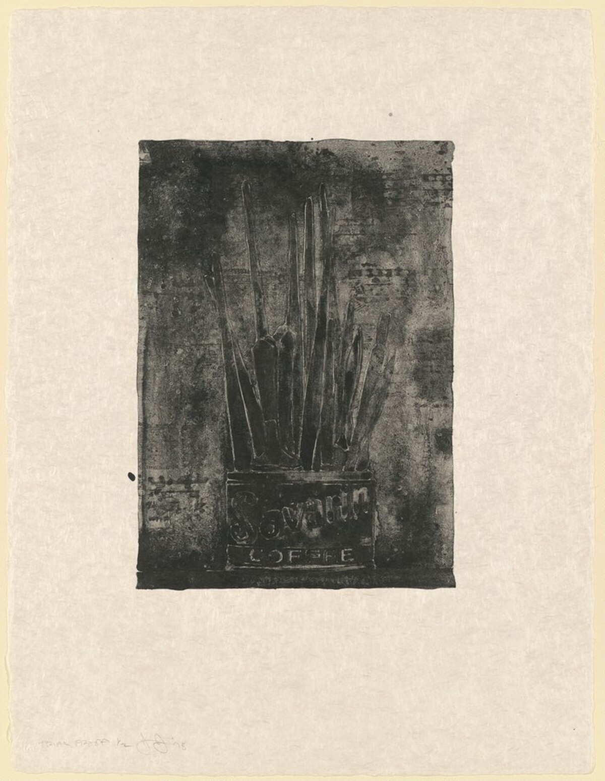 Savarin 1 (Cookie) [trial proof] by Jasper Johns