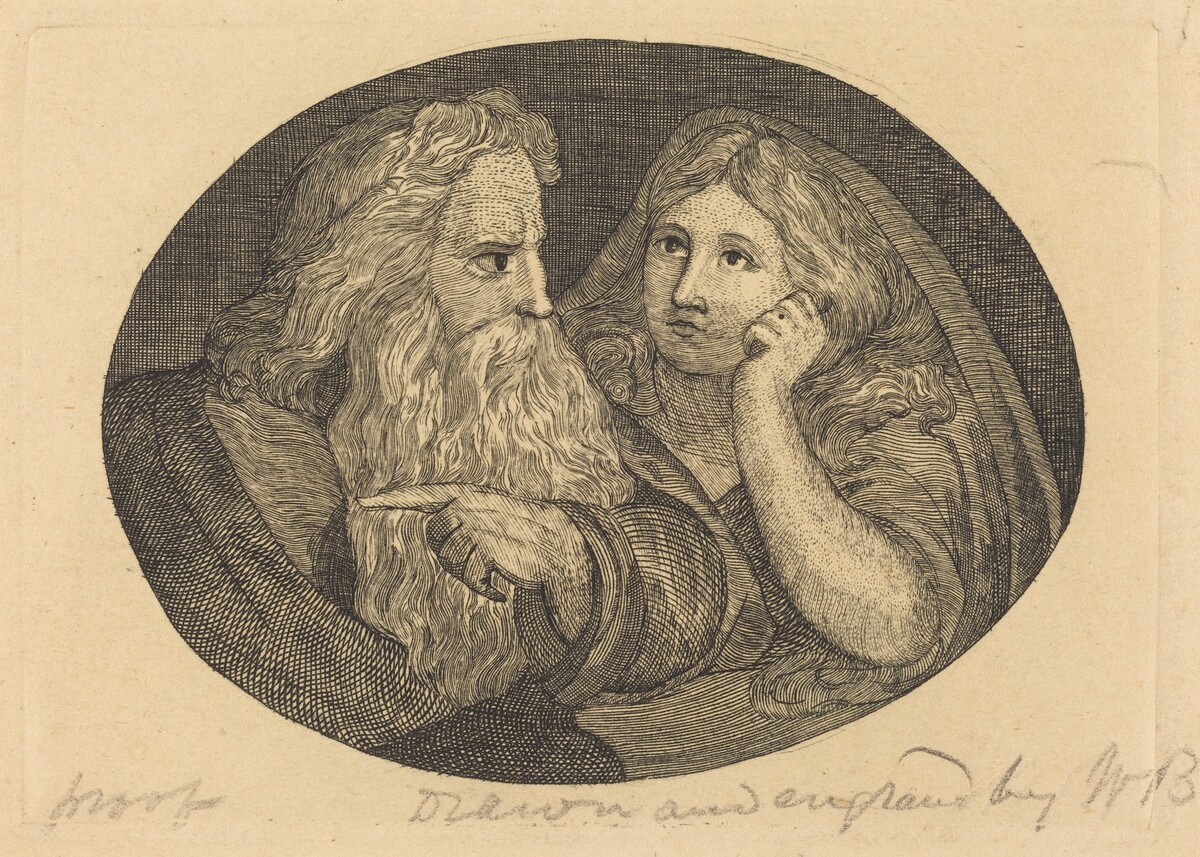Lear and Cordelia by Thomas Butts, Jr. after William Blake