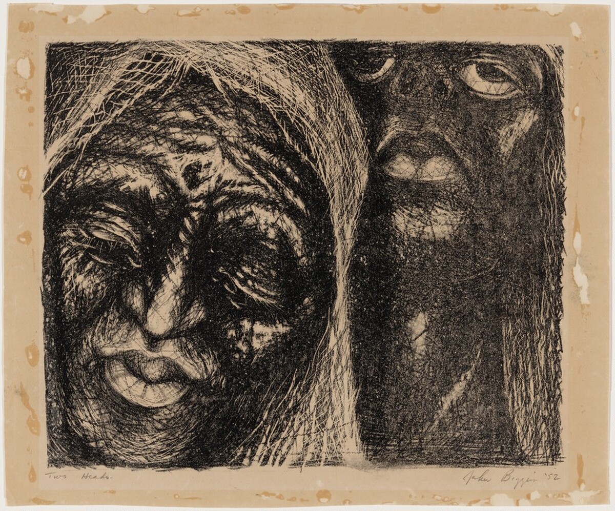 Two Heads by John Thomas Biggers