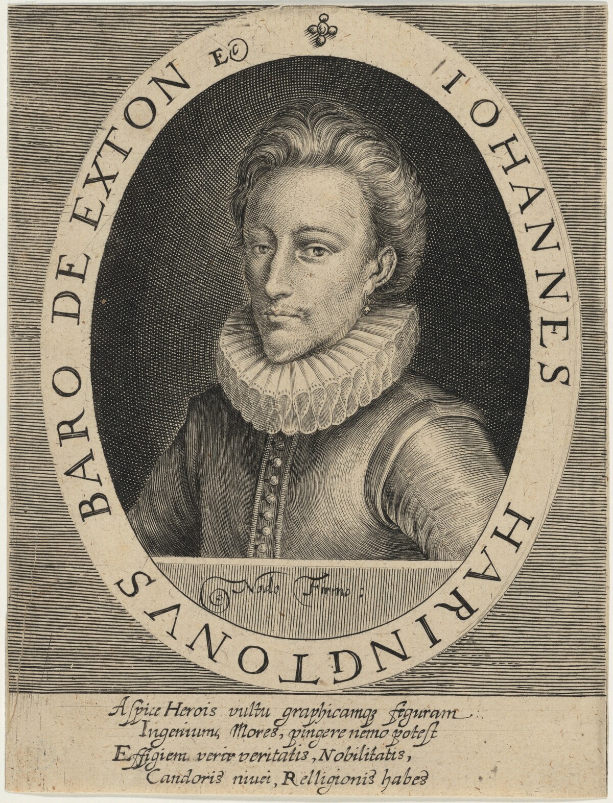 John Harington, Second Baron of Exton by Willem de Passe and Magdalena de Passe