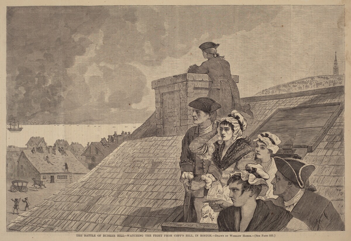 The Battle of Bunker-Hill - Watching the Fight from Copp's Hill, in Boston by after Winslow Homer