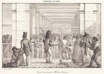 Queue du premier Theâtre français