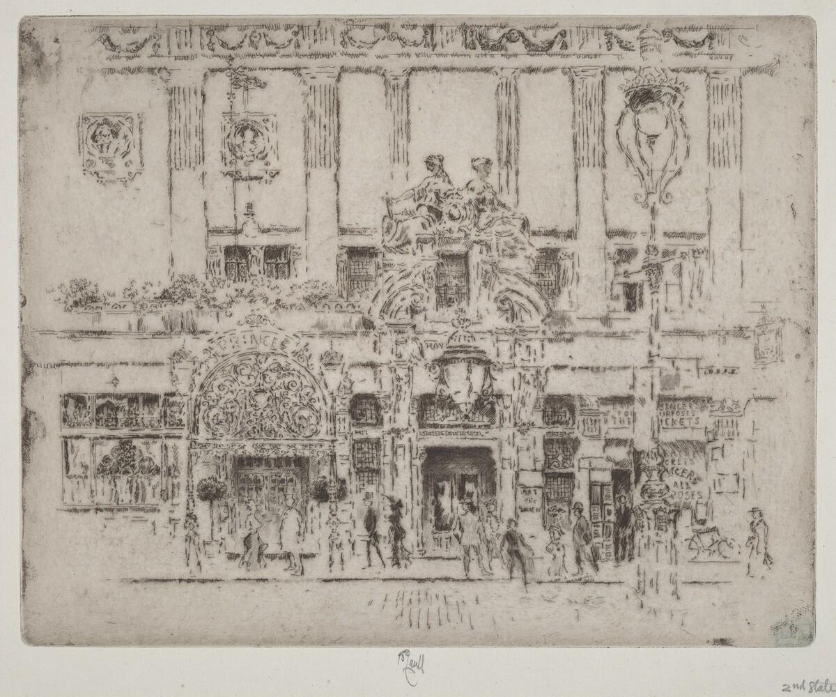 The Institute, Piccadilly by Joseph Pennell