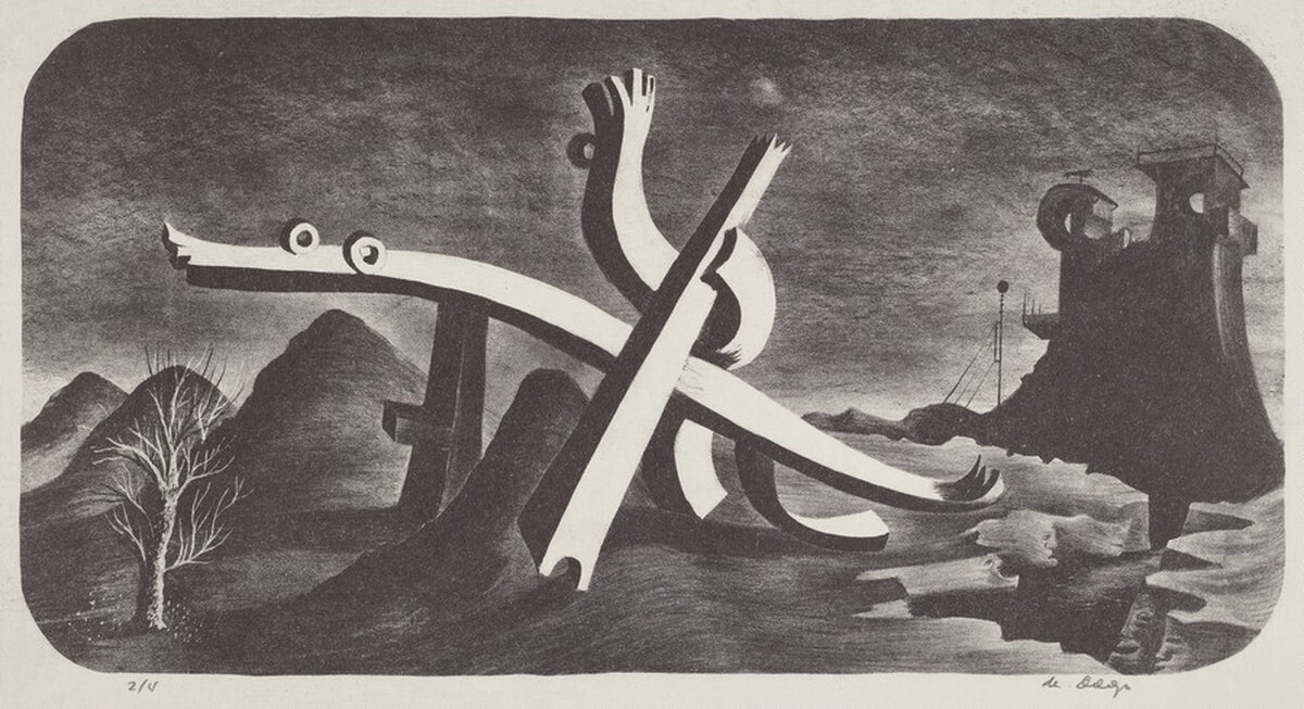 Untitled (Surrealist Landscape) by Julio De Diego