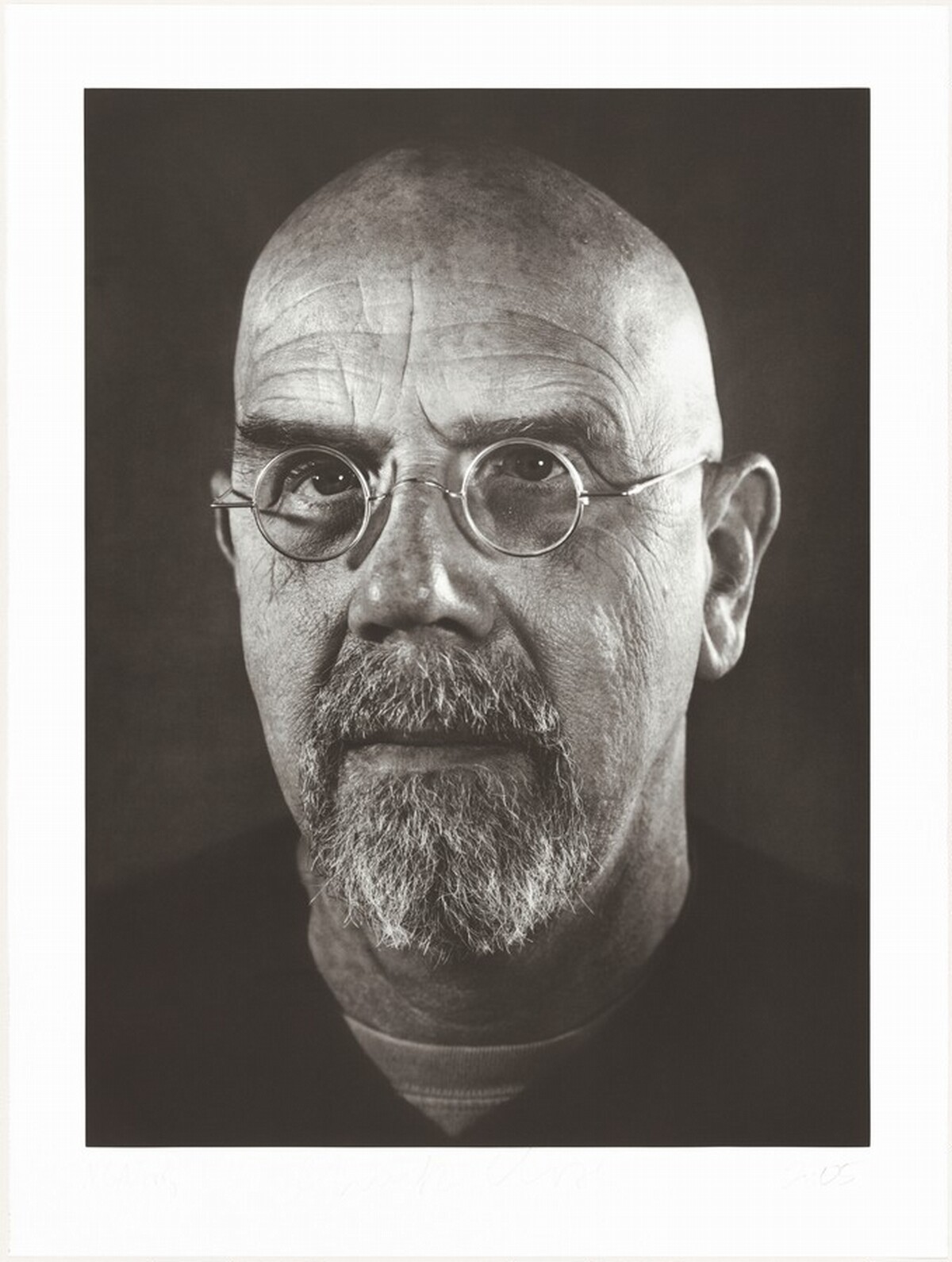 Self-Portrait/Photogravure by Chuck Close