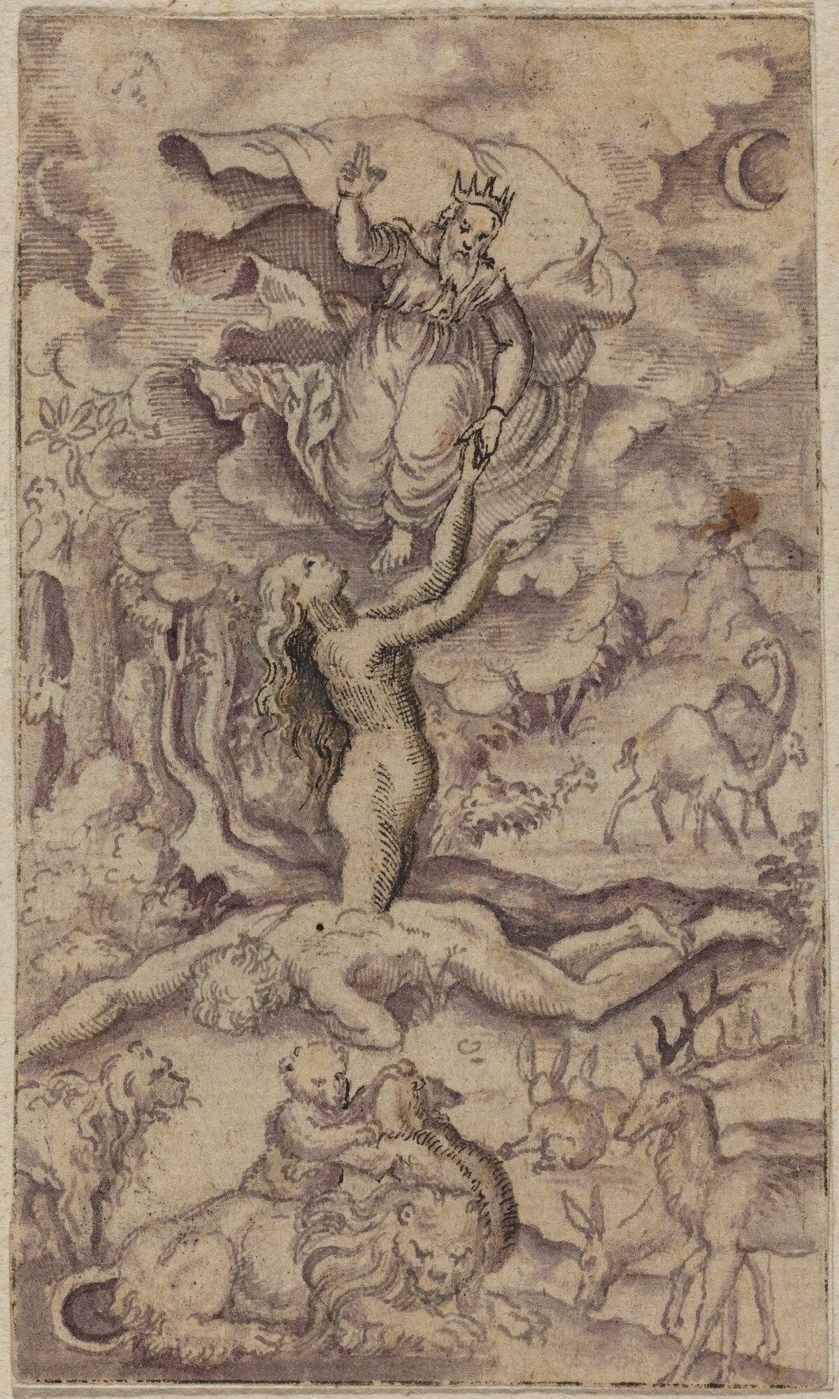 The Creation of Eve by Virgil Solis