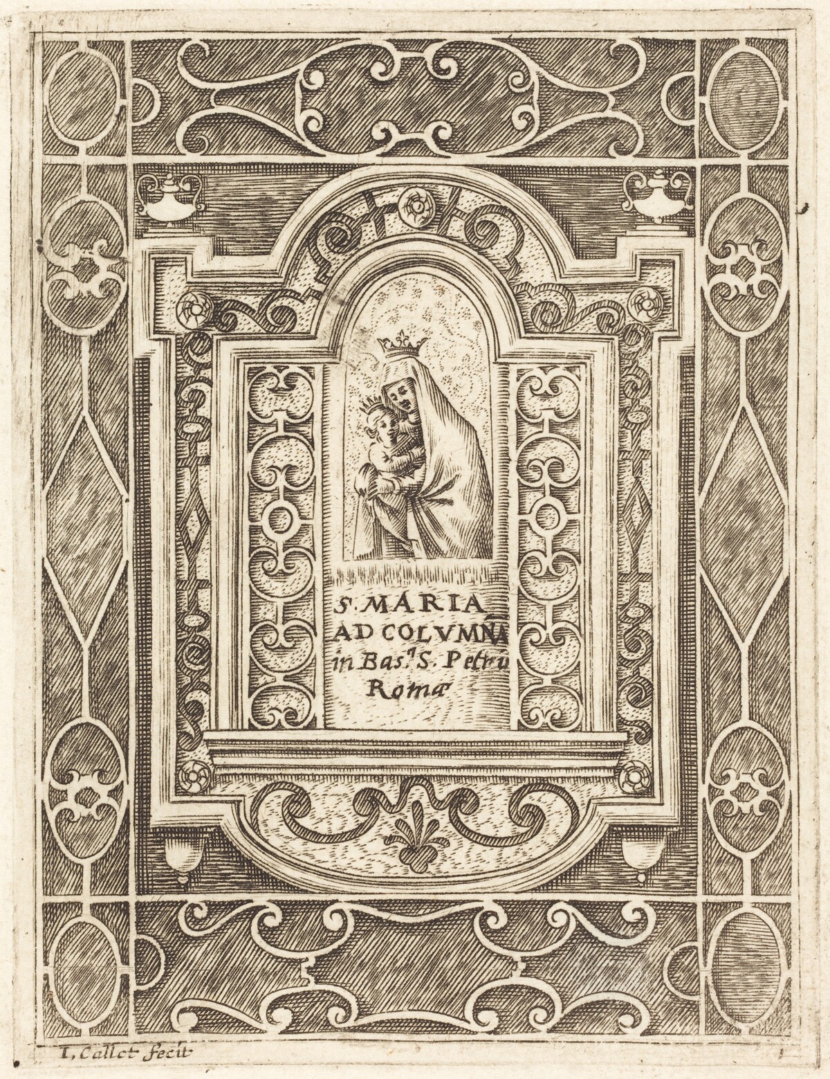 The Virgin at the Column (La Vierge à la colonne) by Jacques Callot