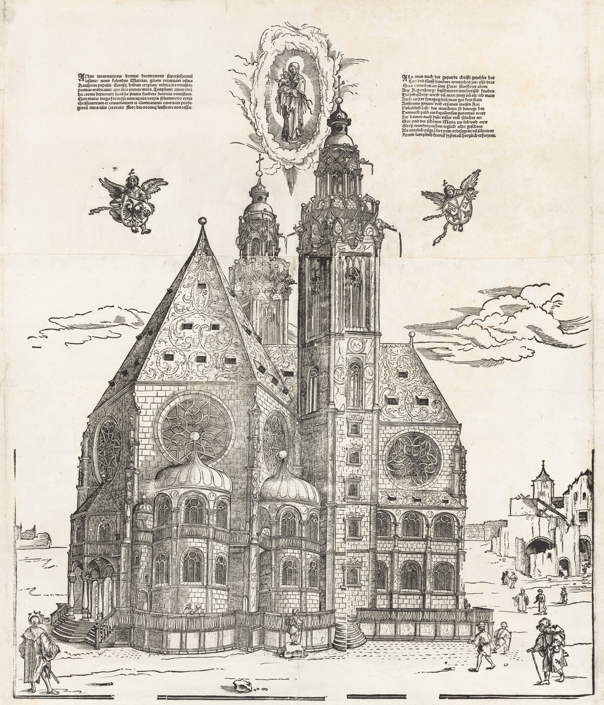 The New Church of the Beautiful Virgin at Regensburg by Michael Ostendorfer