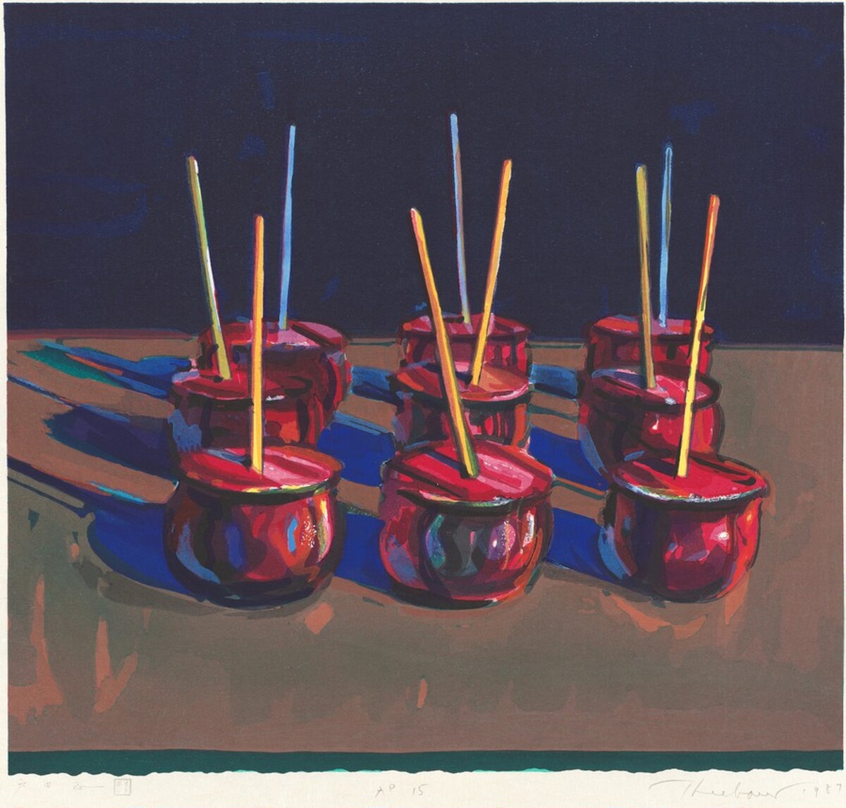 Candy Apples [artist's proof] by Wayne Thiebaud