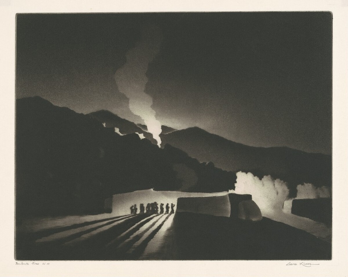 Penitente Fires by Gene Kloss