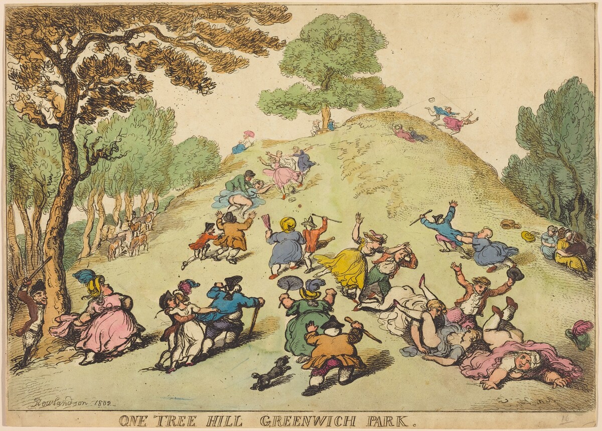 One Tree Hill, Greenwich Park by Thomas Rowlandson