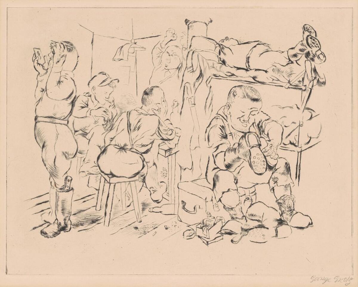 The End of a Perfect Day (Nach getaner Arbeit) by George Grosz