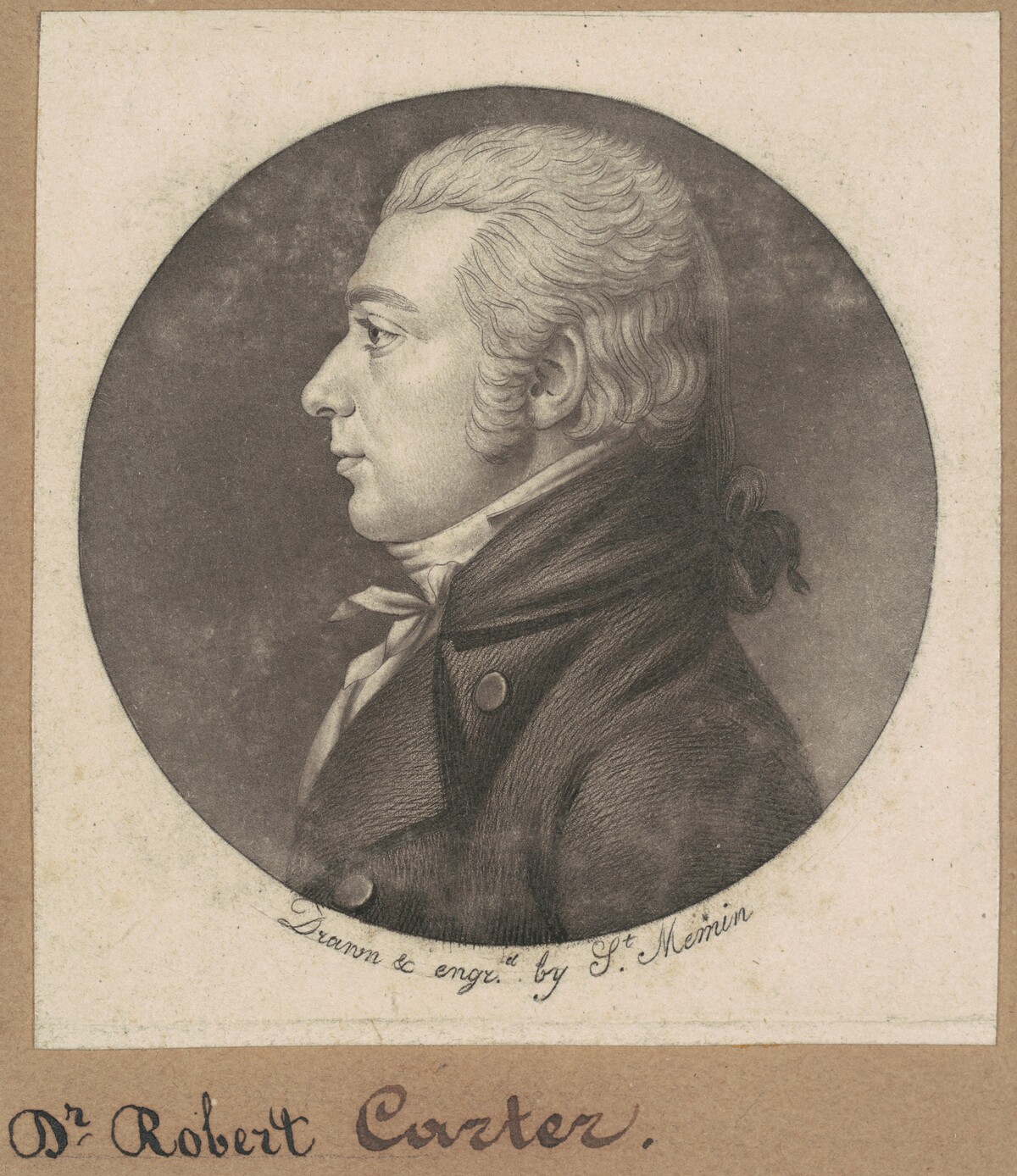 Robert Carter by Charles B. J. Févret de Saint-Mémin