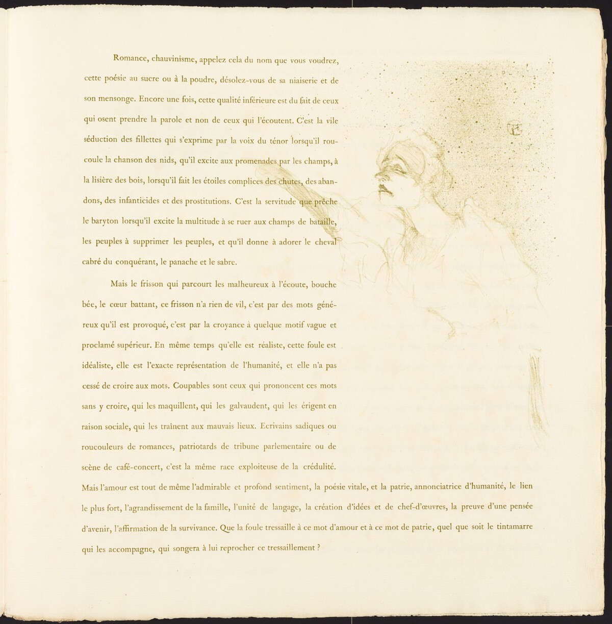Yvette Guilbert by Henri de Toulouse-Lautrec