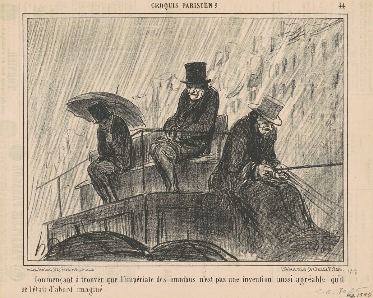 Commencant a trouver que l'impèriale ... by Honoré Daumier