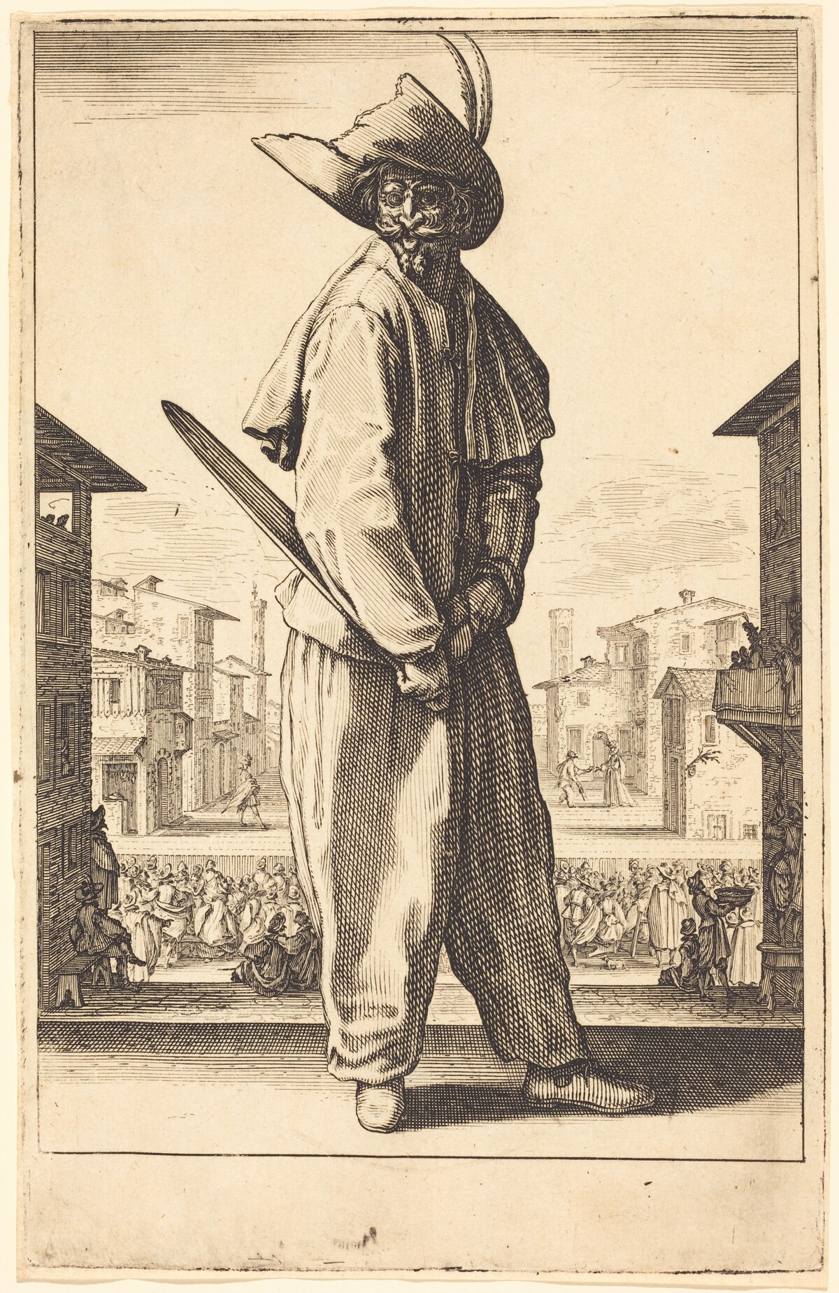 Zanni by Jacques Callot