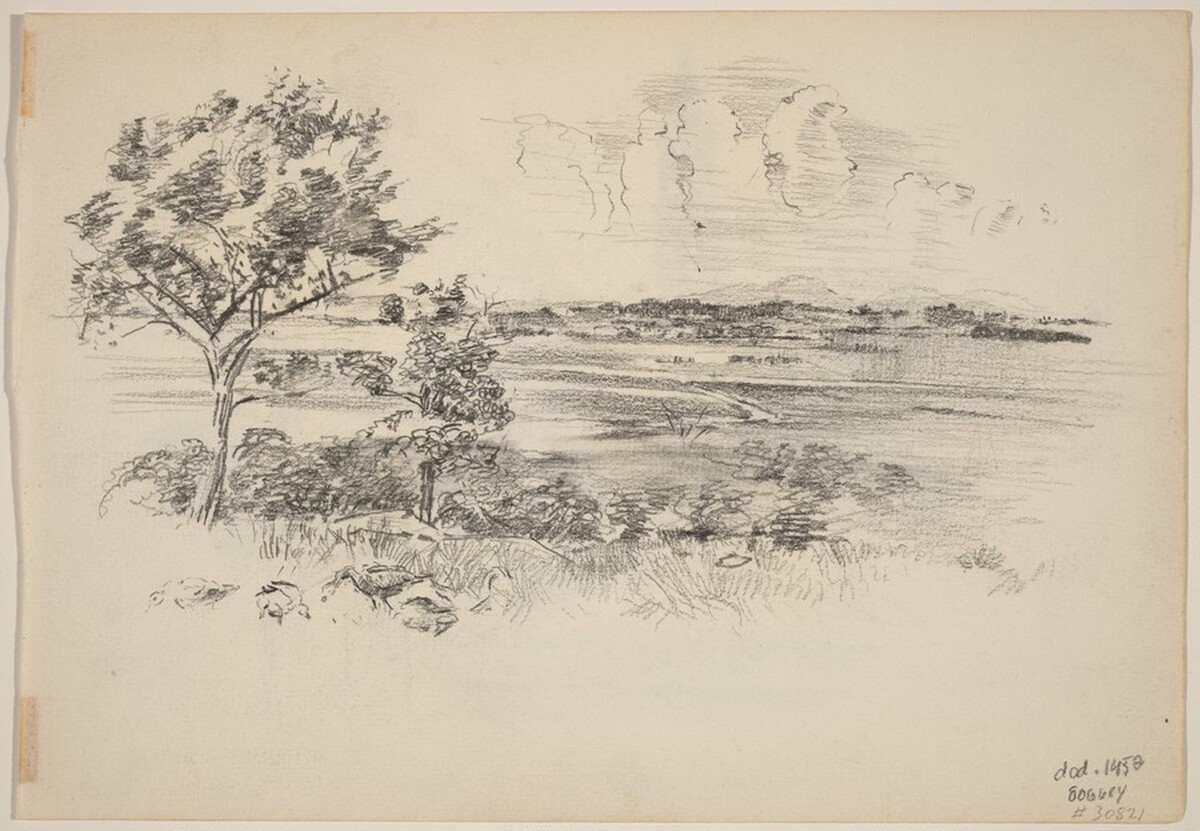 Landscape with Disstant Mountains [verso] by John Marin
