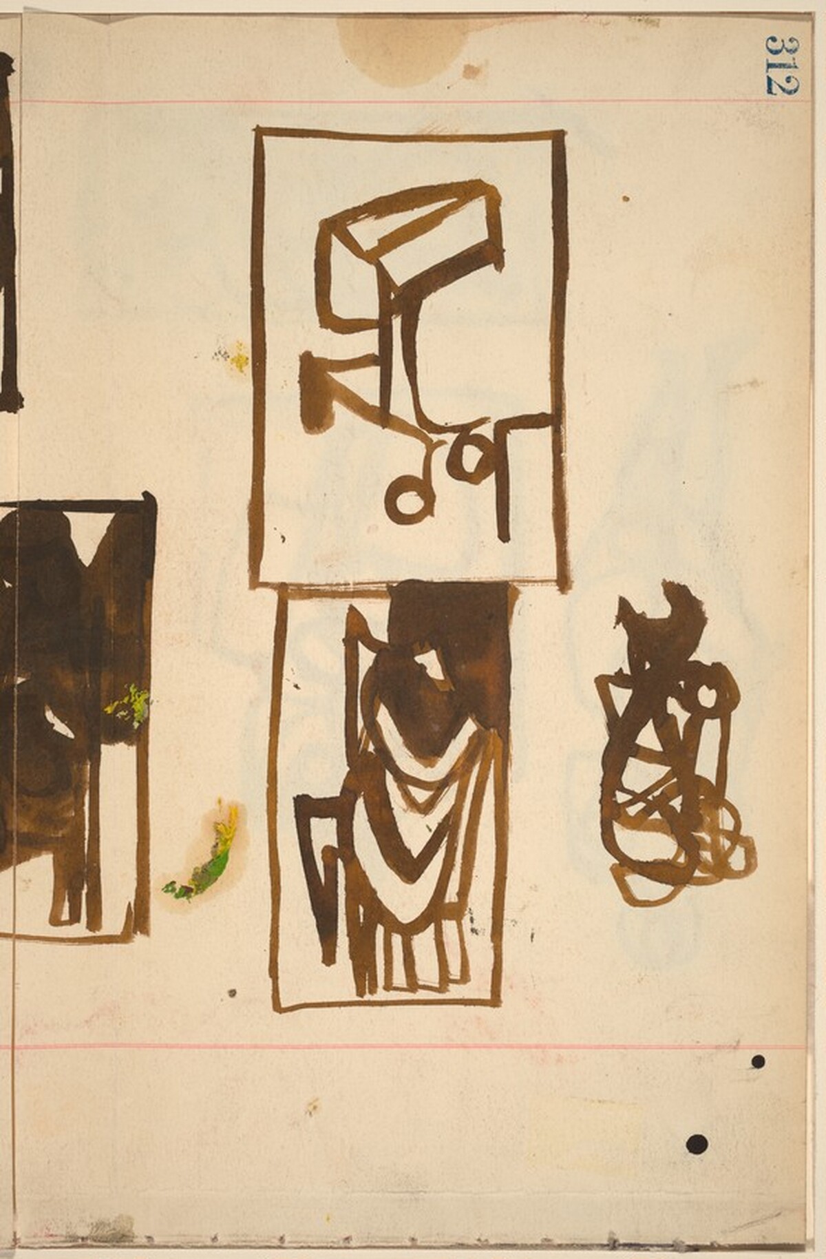 Untitled [verso] by Franz Kline