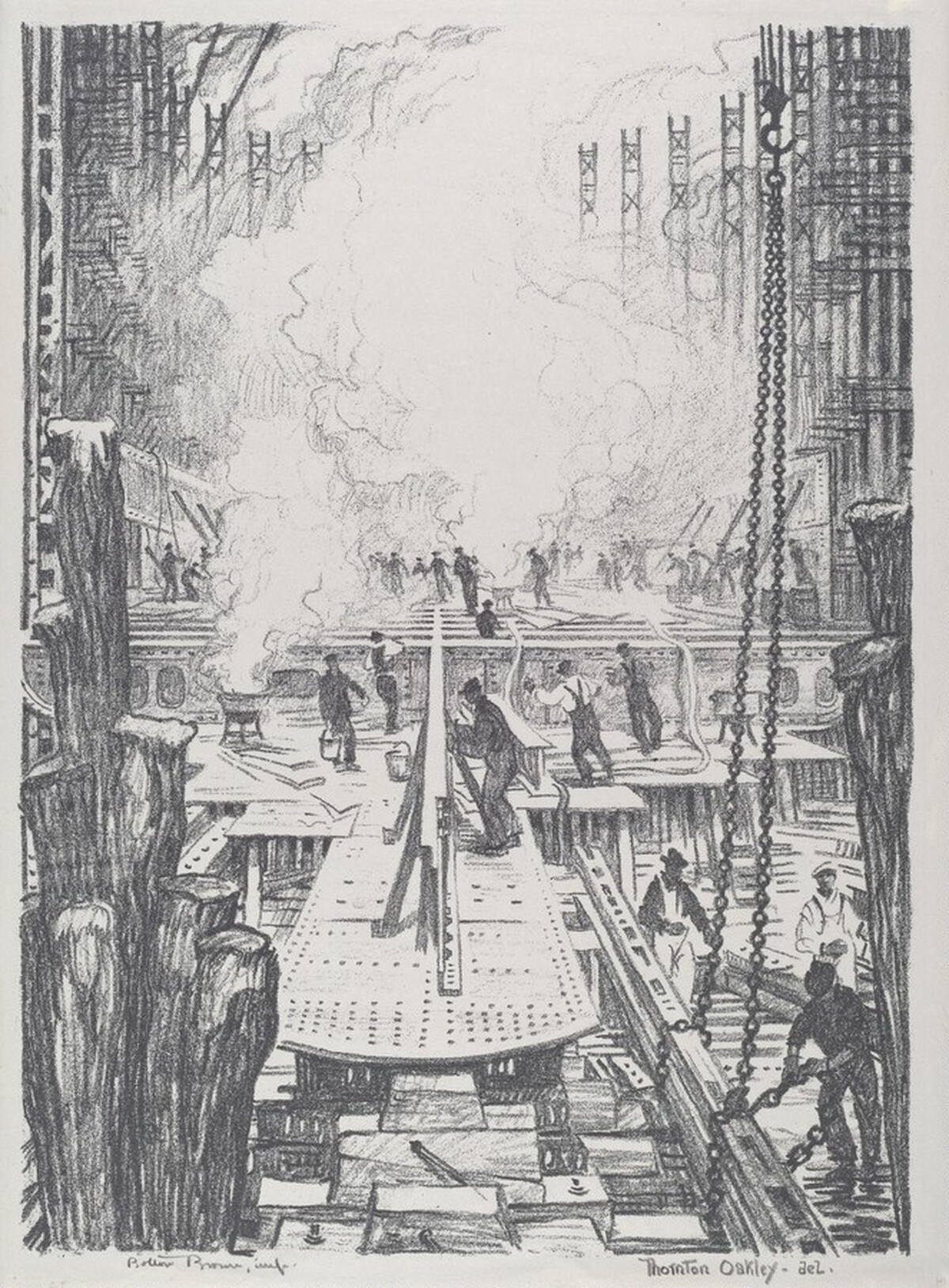 Hog Island. The Caldron by Thornton Oakley