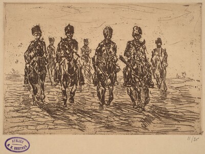 Galloping Hussars in Front View