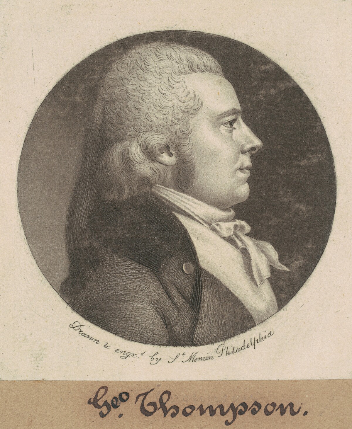 George Thompson by Charles B. J. Févret de Saint-Mémin