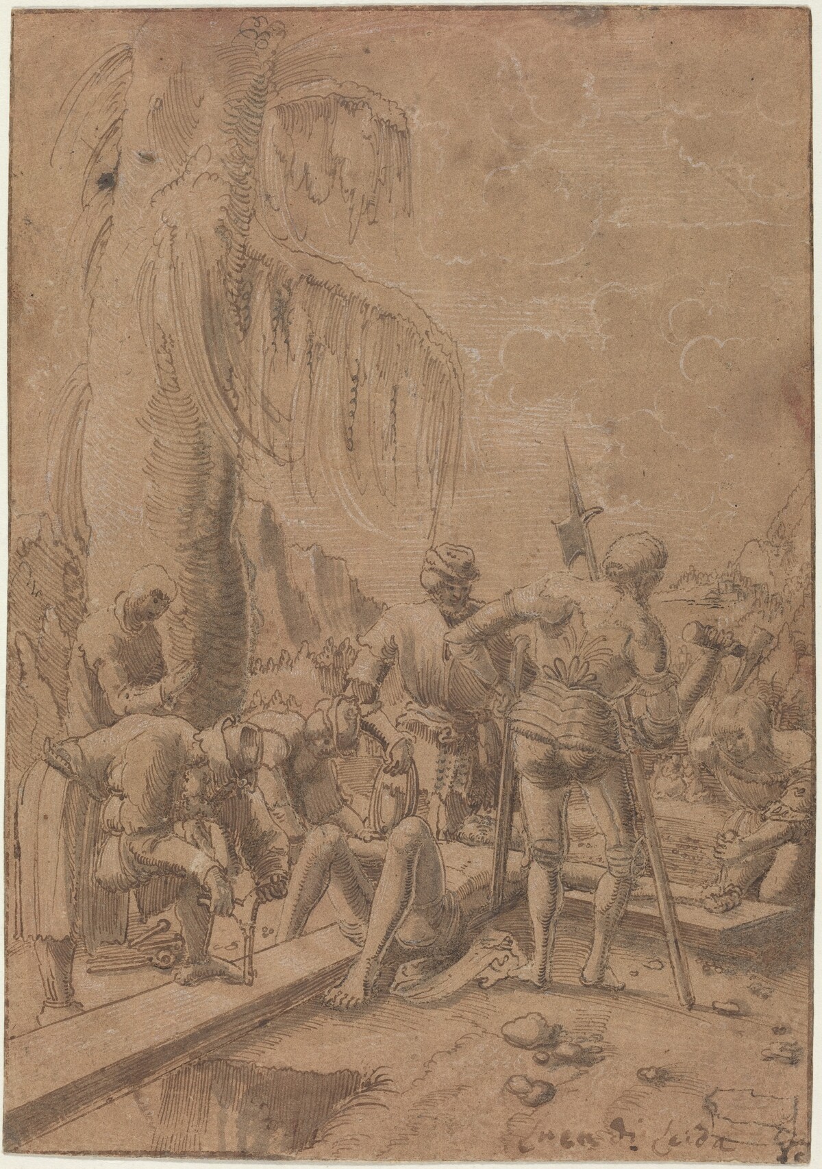 Christ Nailed to the Cross by Albrecht Altdorfer