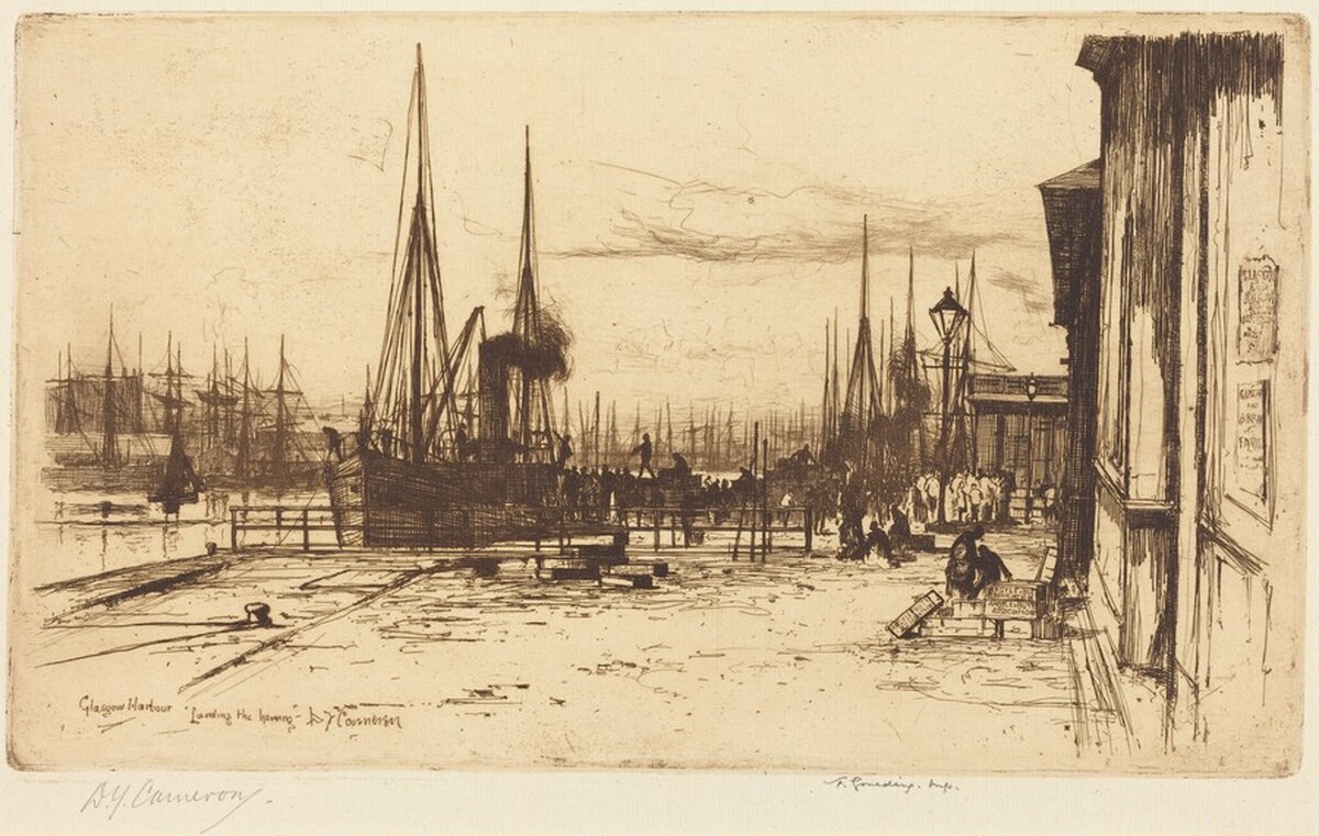Glasgow Harbor by David Young Cameron