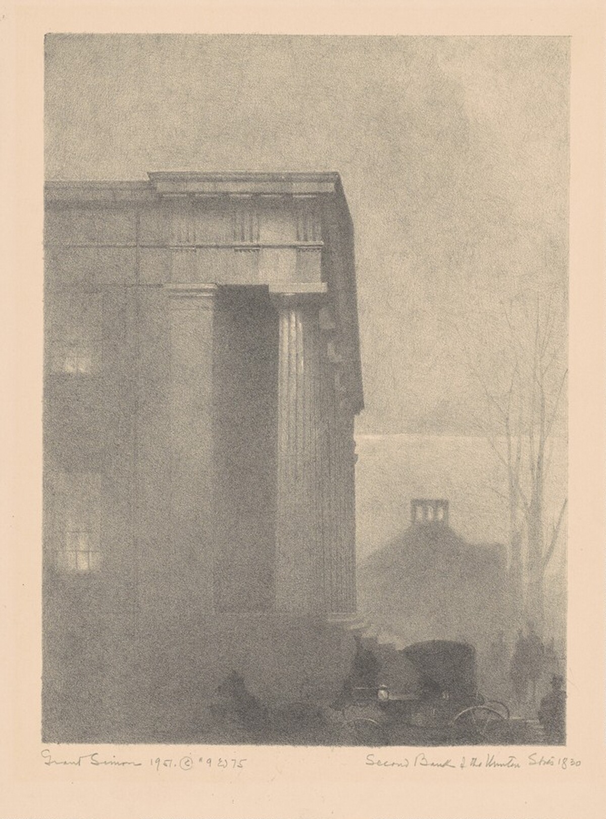 Second Bank of the United States, 1830 by Grant Miles Simon