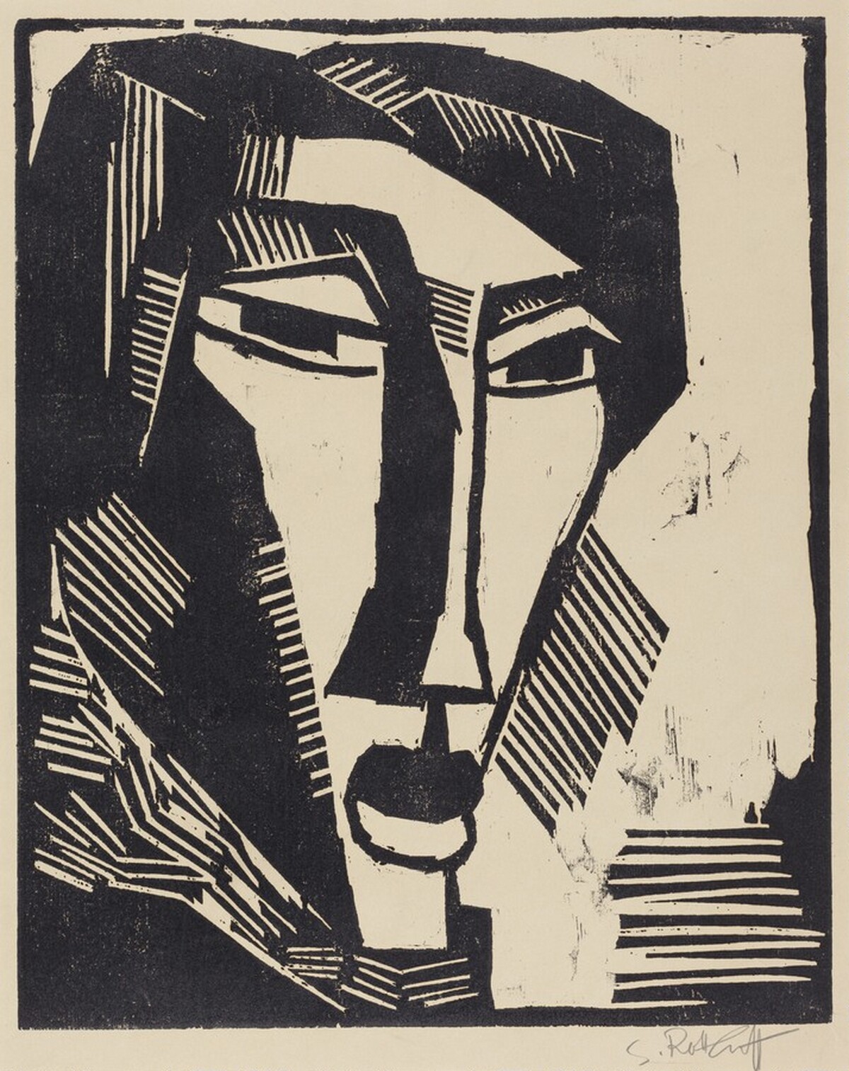 Head of a Woman (Frauenkopf) by Karl Schmidt-Rottluff