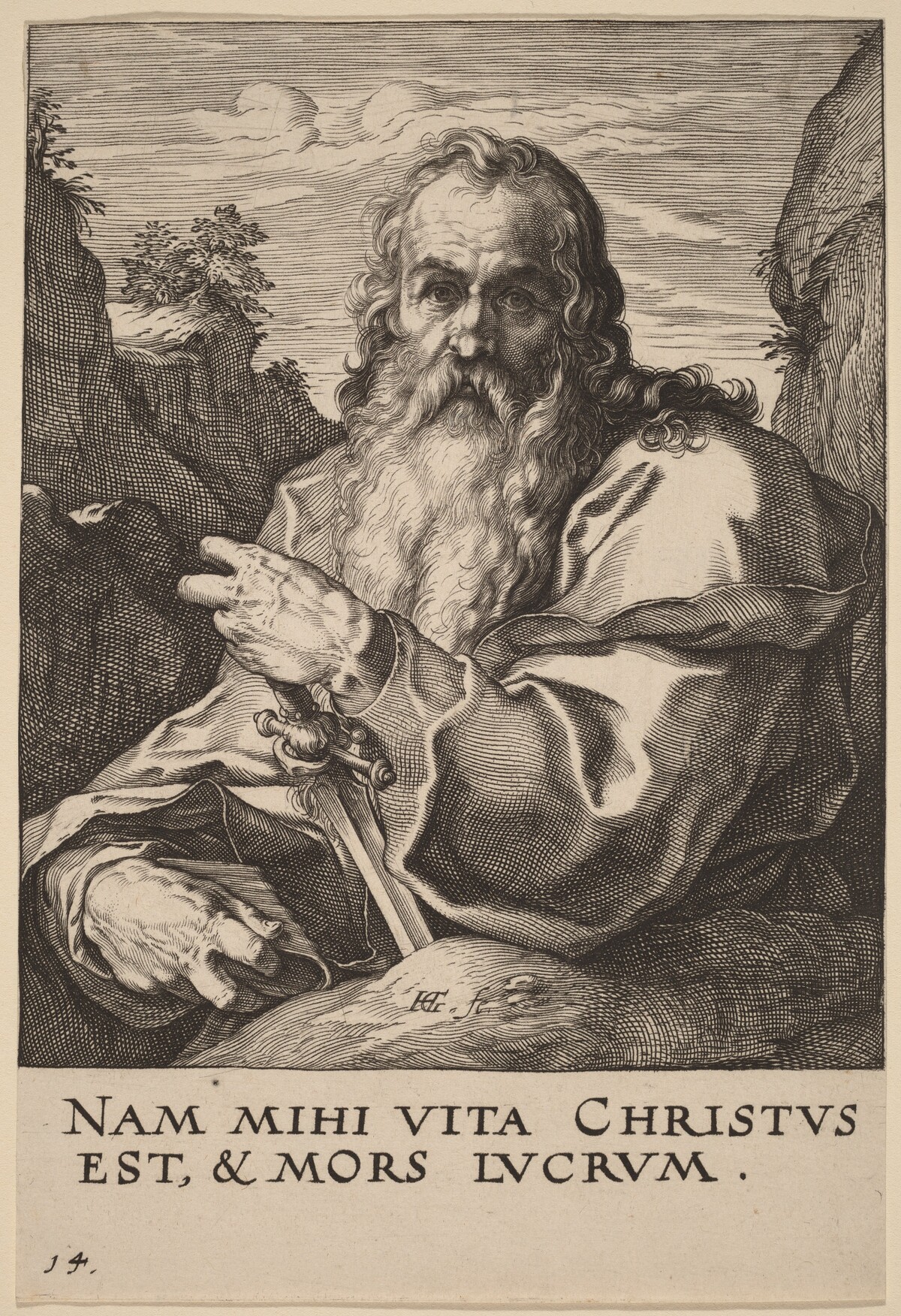 Saint Paul by Hendrik Goltzius