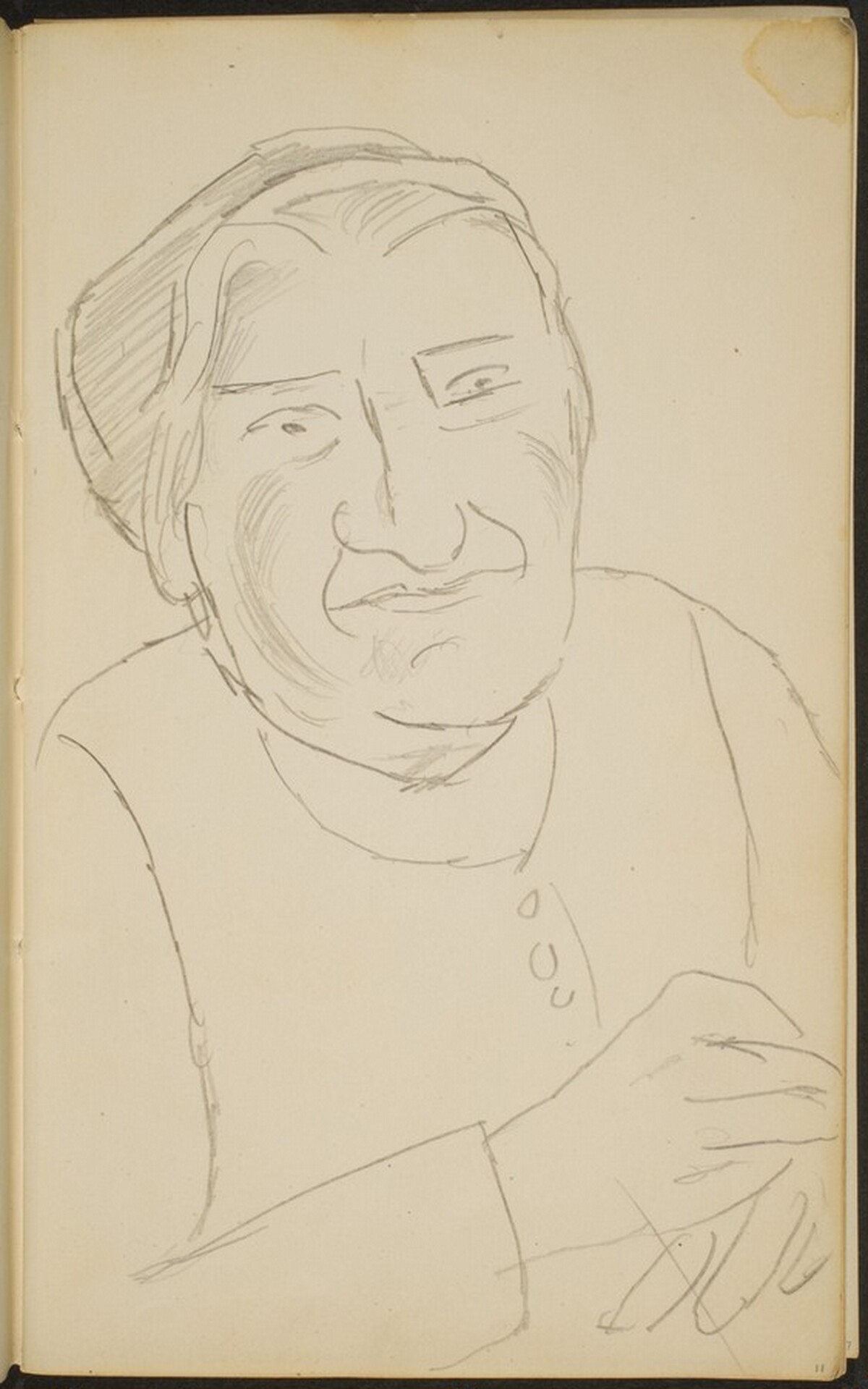 ältere Frau  (Elderly Woman) [p. 11] by Max Beckmann