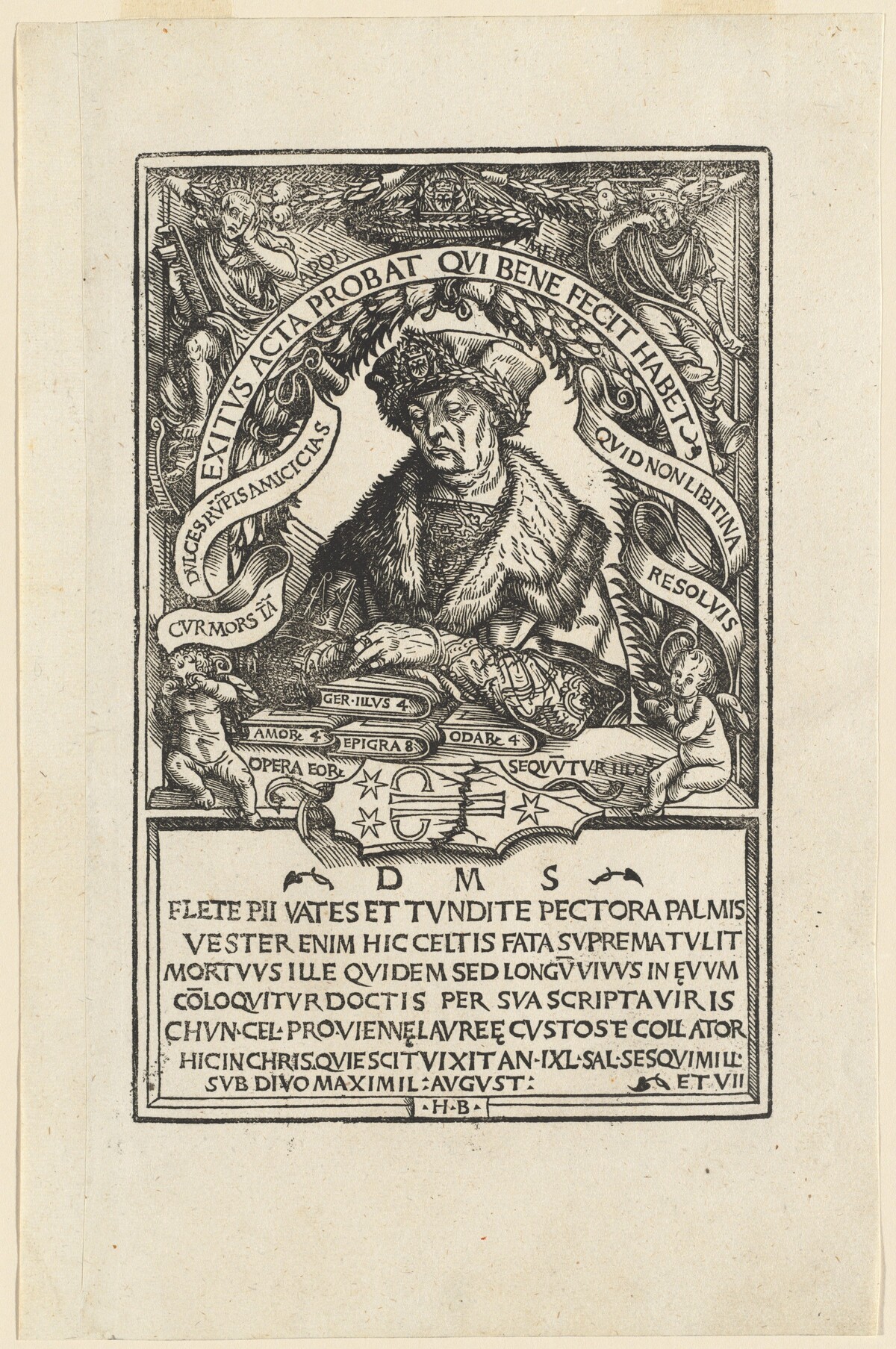 Conrad Celtis by Hans Burgkmair I