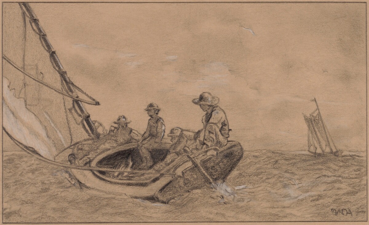 Breezing Up by Circle of Winslow Homer