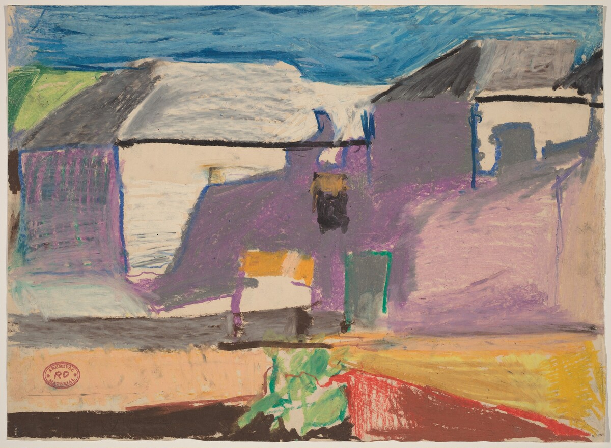 Untitled [landscape with buildings] by Richard Diebenkorn