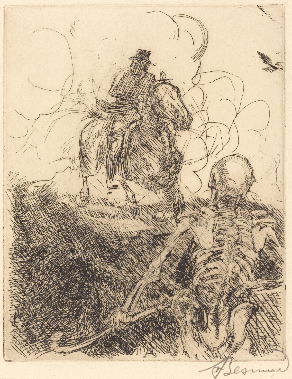 The Obstacle (L'obstacle) by Albert Besnard