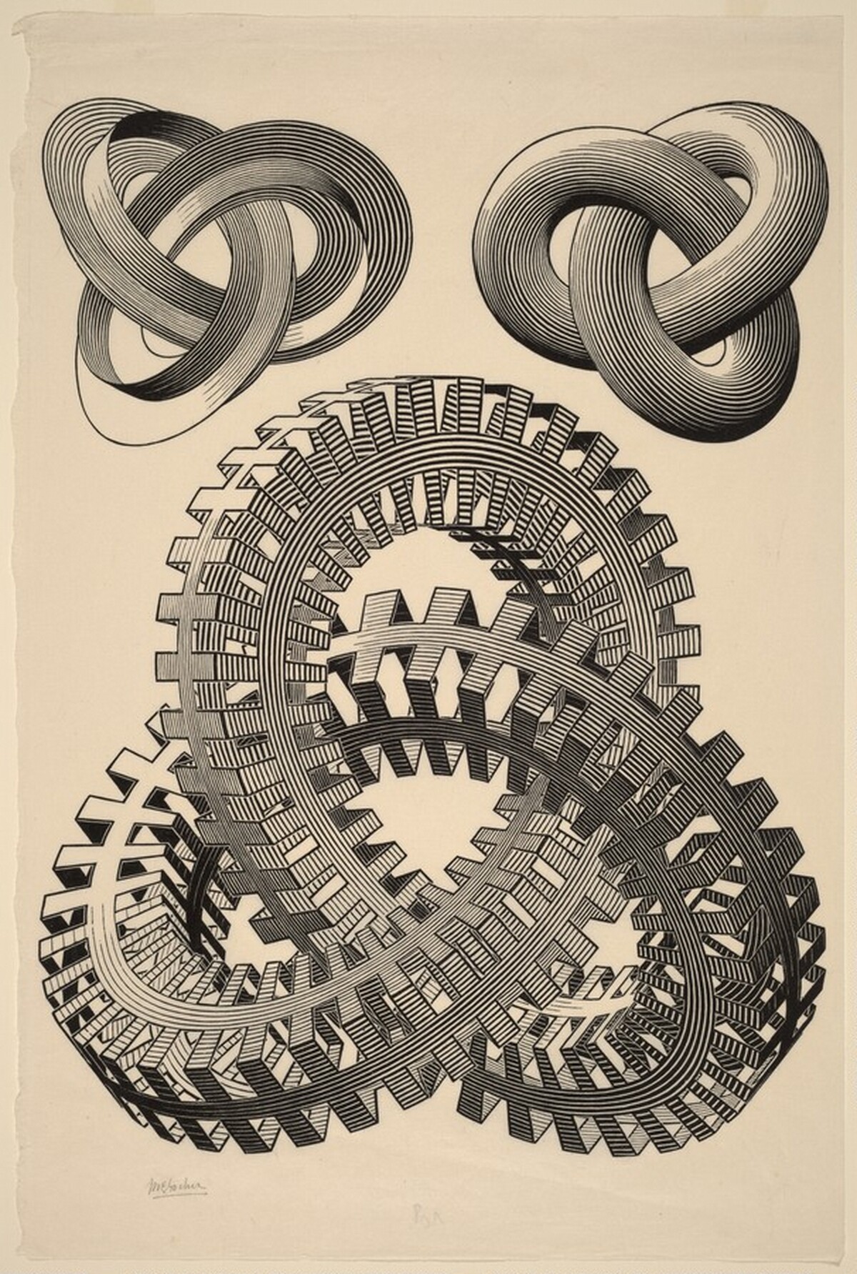 Knots by M.C. Escher