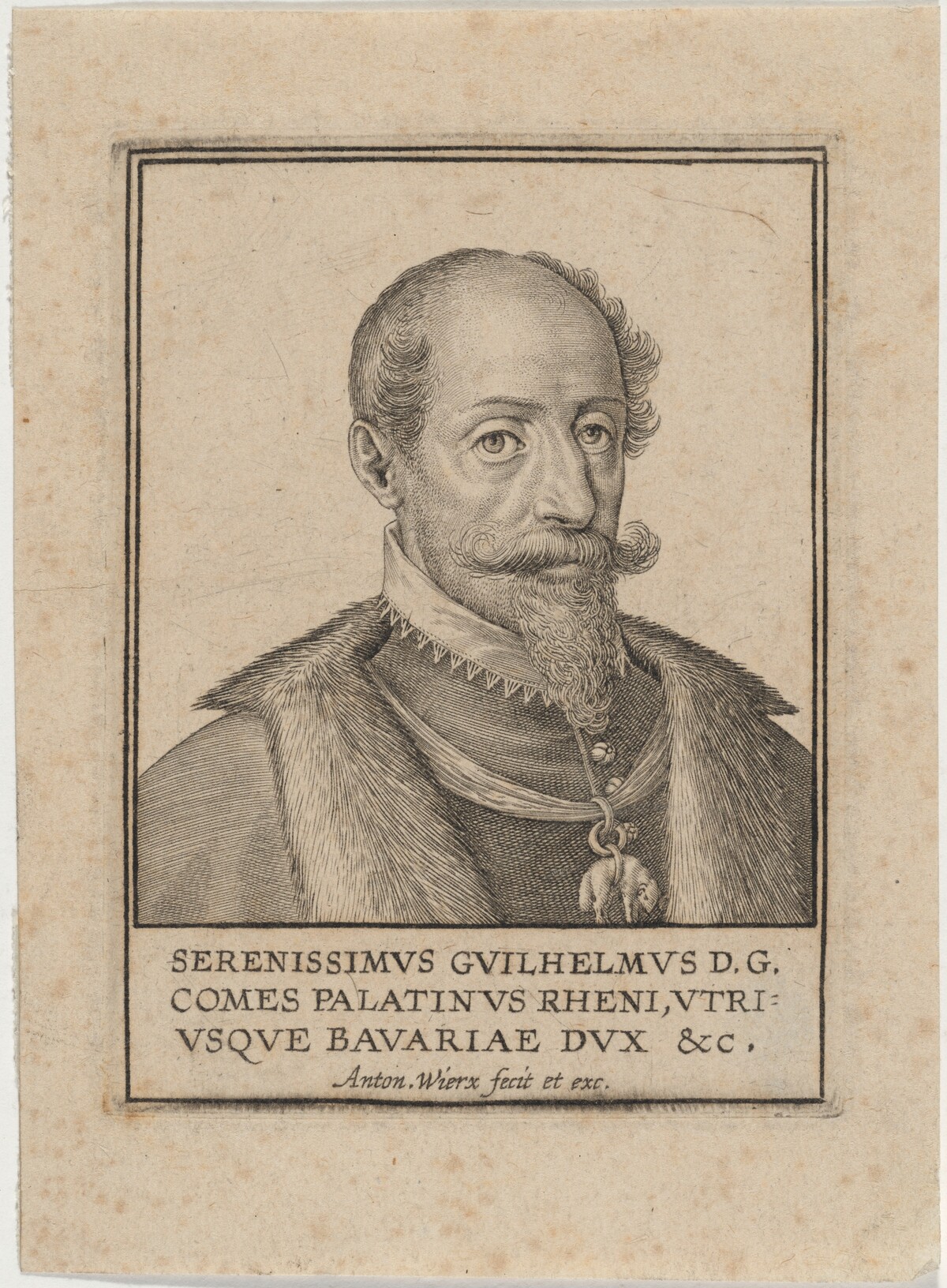 William V, Duke of Bavaria by Antonie Wierix