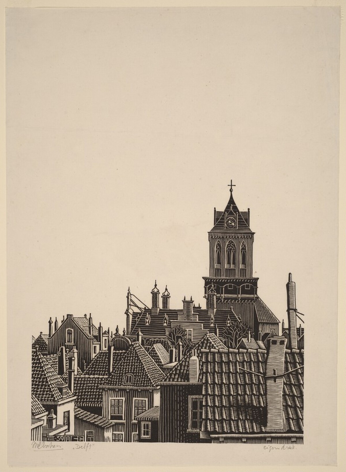 Roofs by M.C. Escher