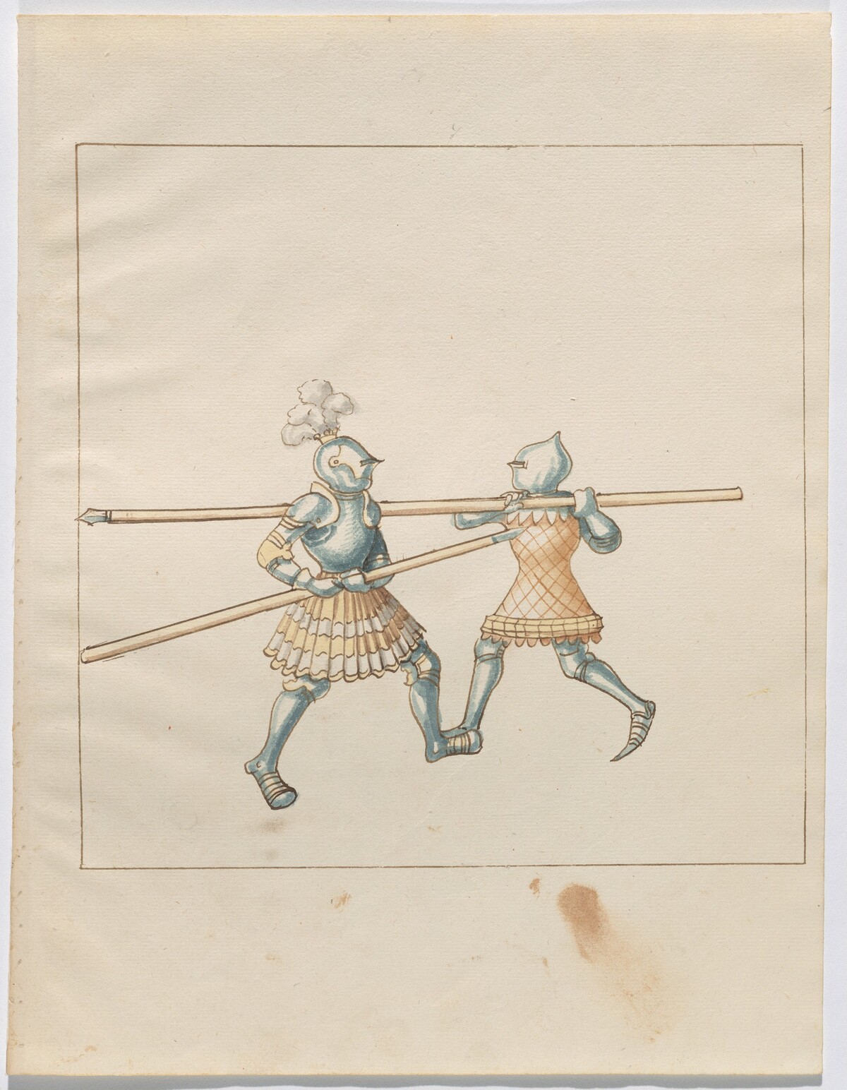 Foot Combat with Pikes by German 16th Century