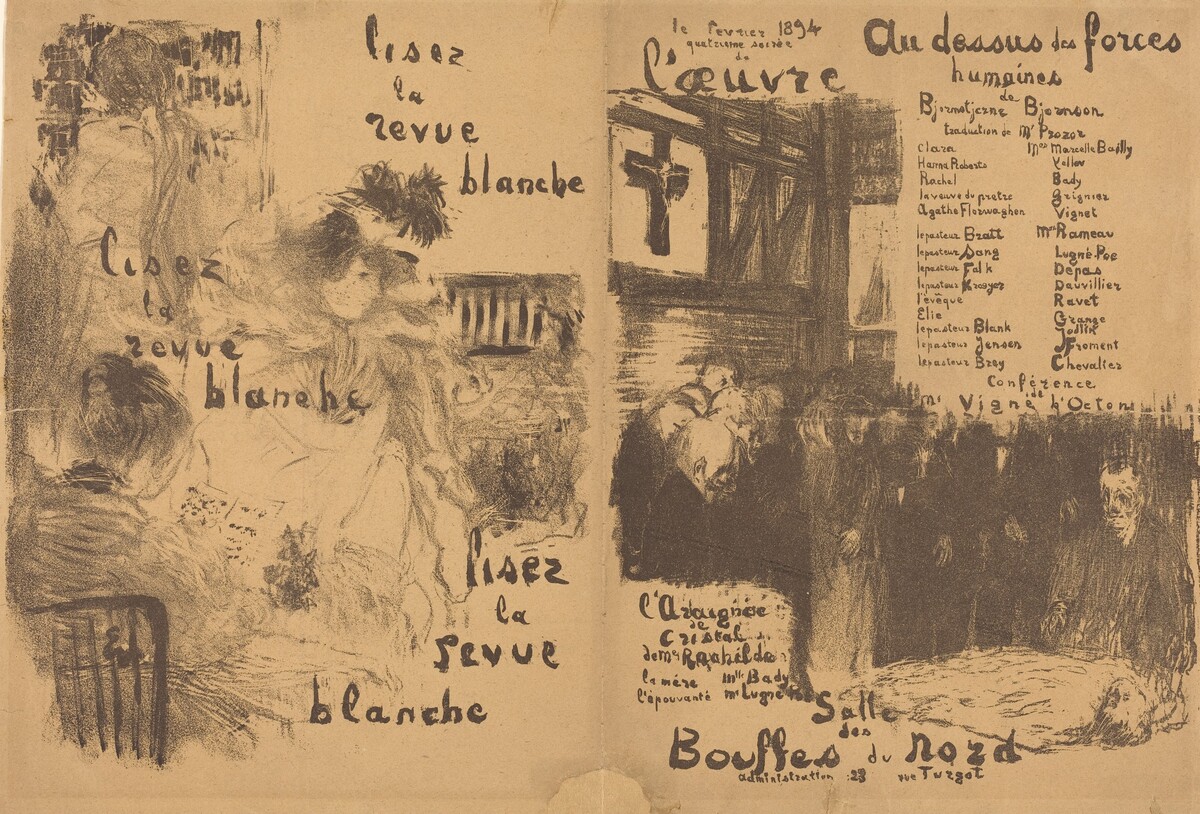 Au dessus des forces humaines; L'Araignée de cristal by Edouard Vuillard