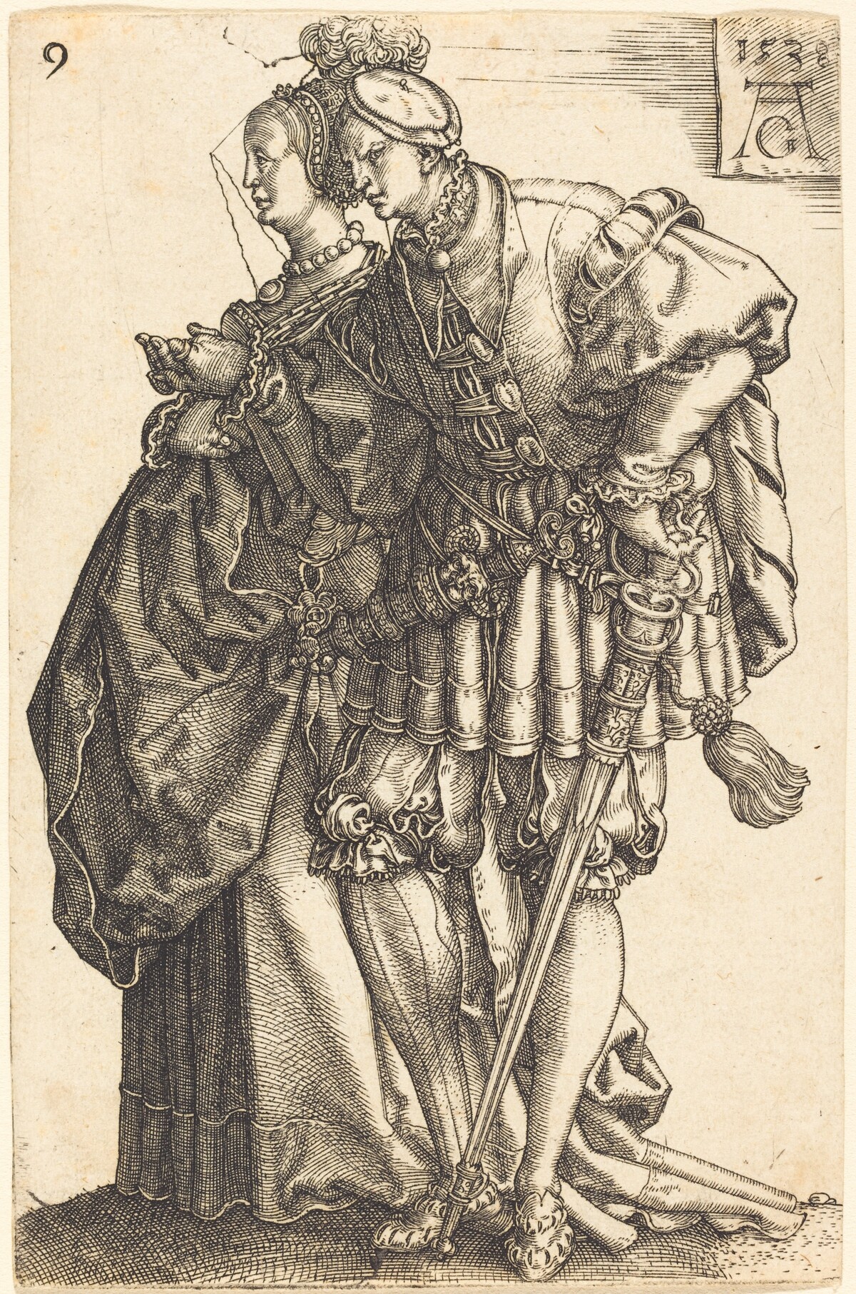Large Wedding Dancers by Heinrich Aldegrever