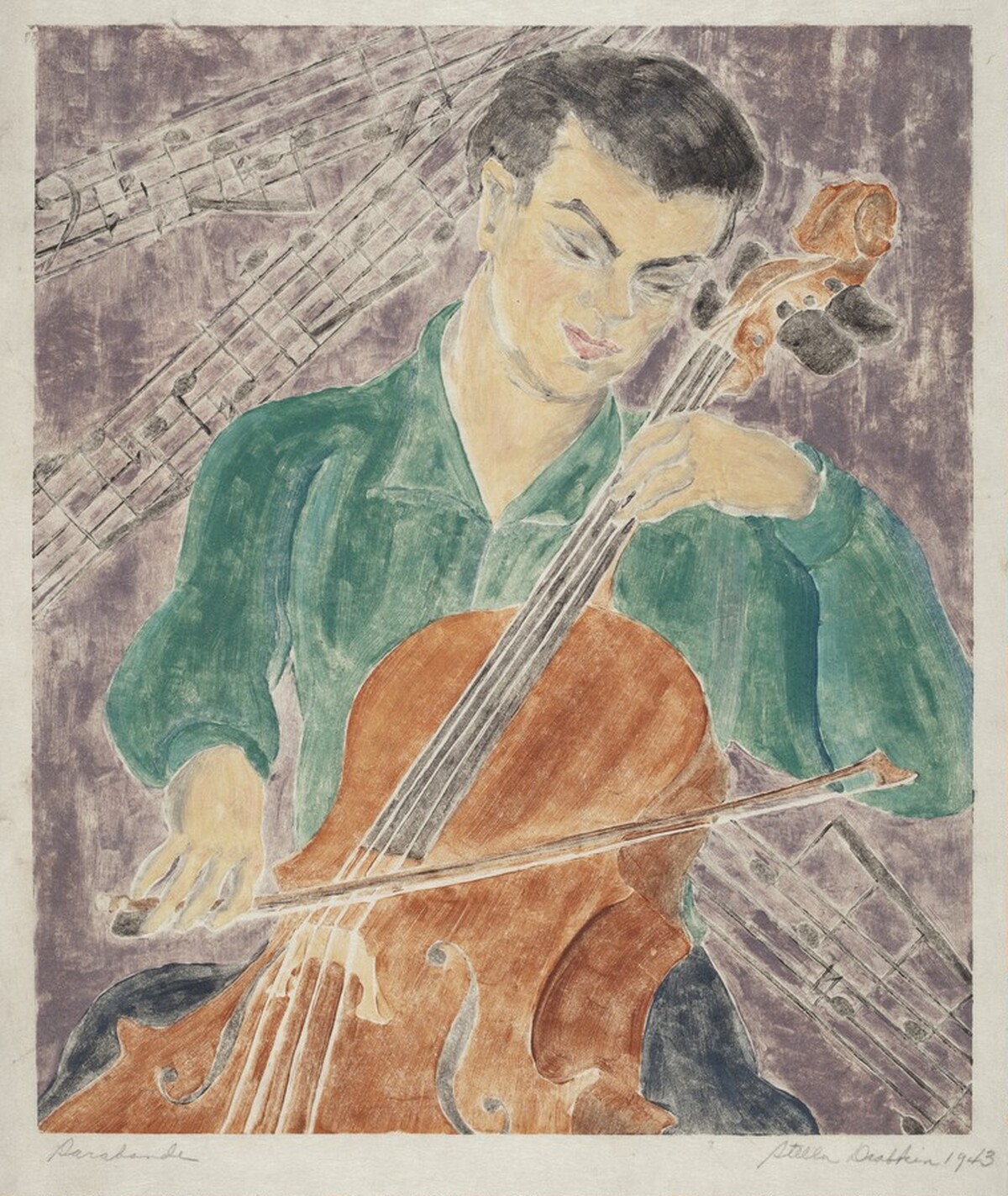 Sarabande (Portrait of Adrian Segal?) by Stella Drabkin