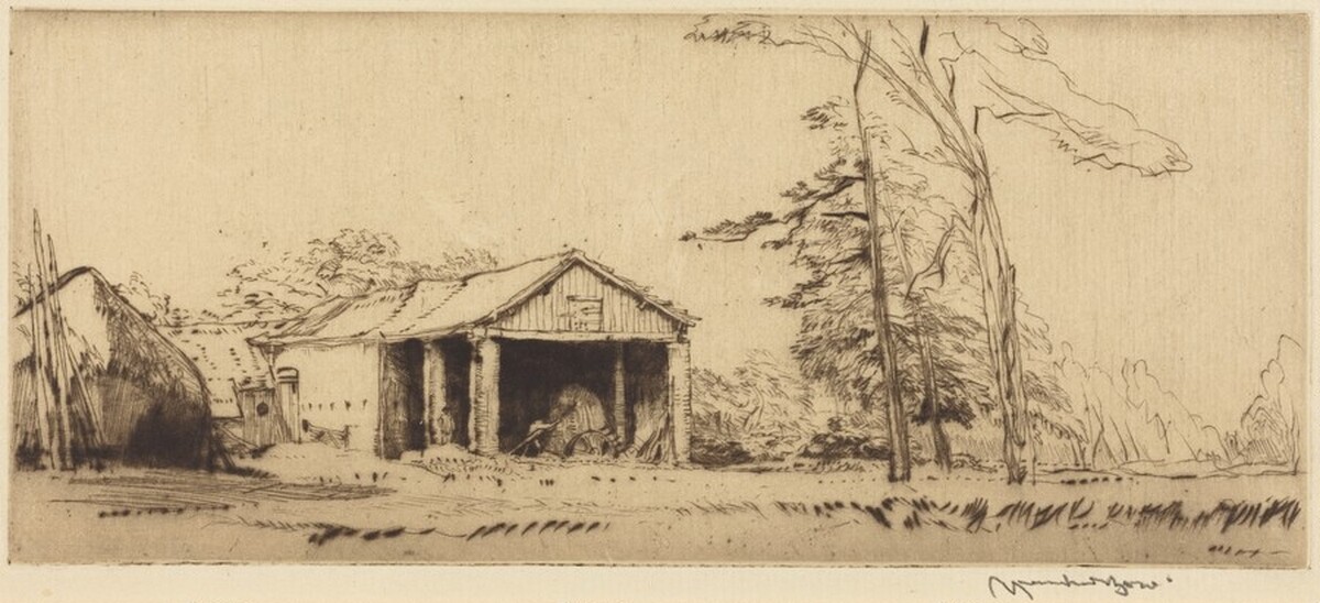 Cheshire Farm by Sir Muirhead Bone