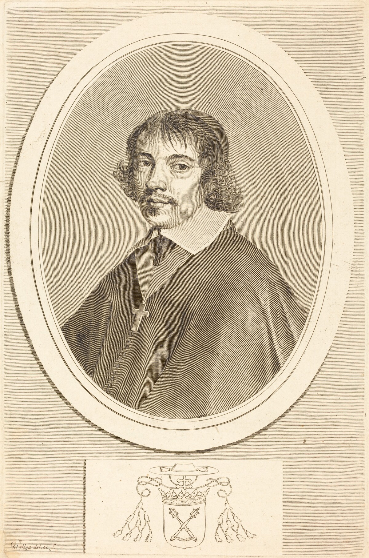 Jean-François Paul de Gondi, Cardinal of Retz by Claude Mellan