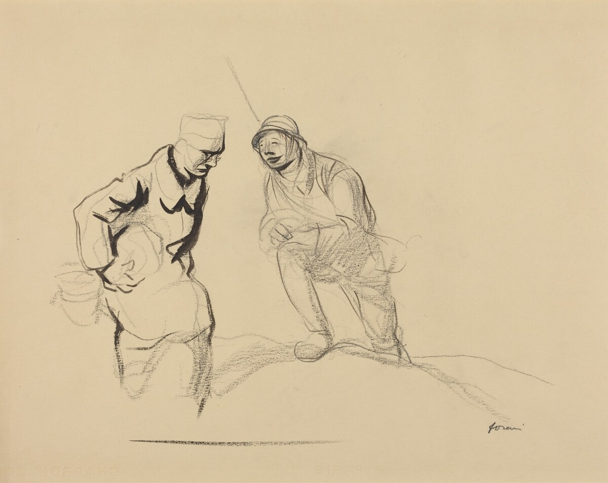 Two Soldiers by Jean-Louis Forain