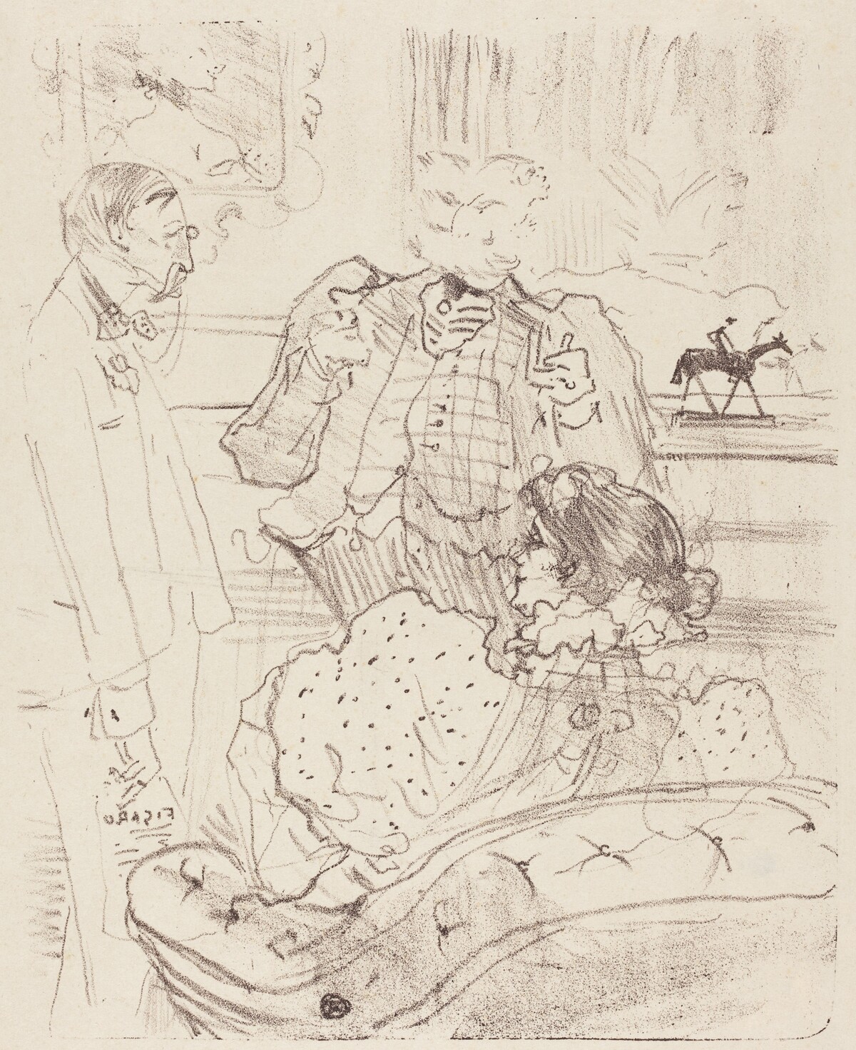 The Forfeit (La gage) by Henri de Toulouse-Lautrec