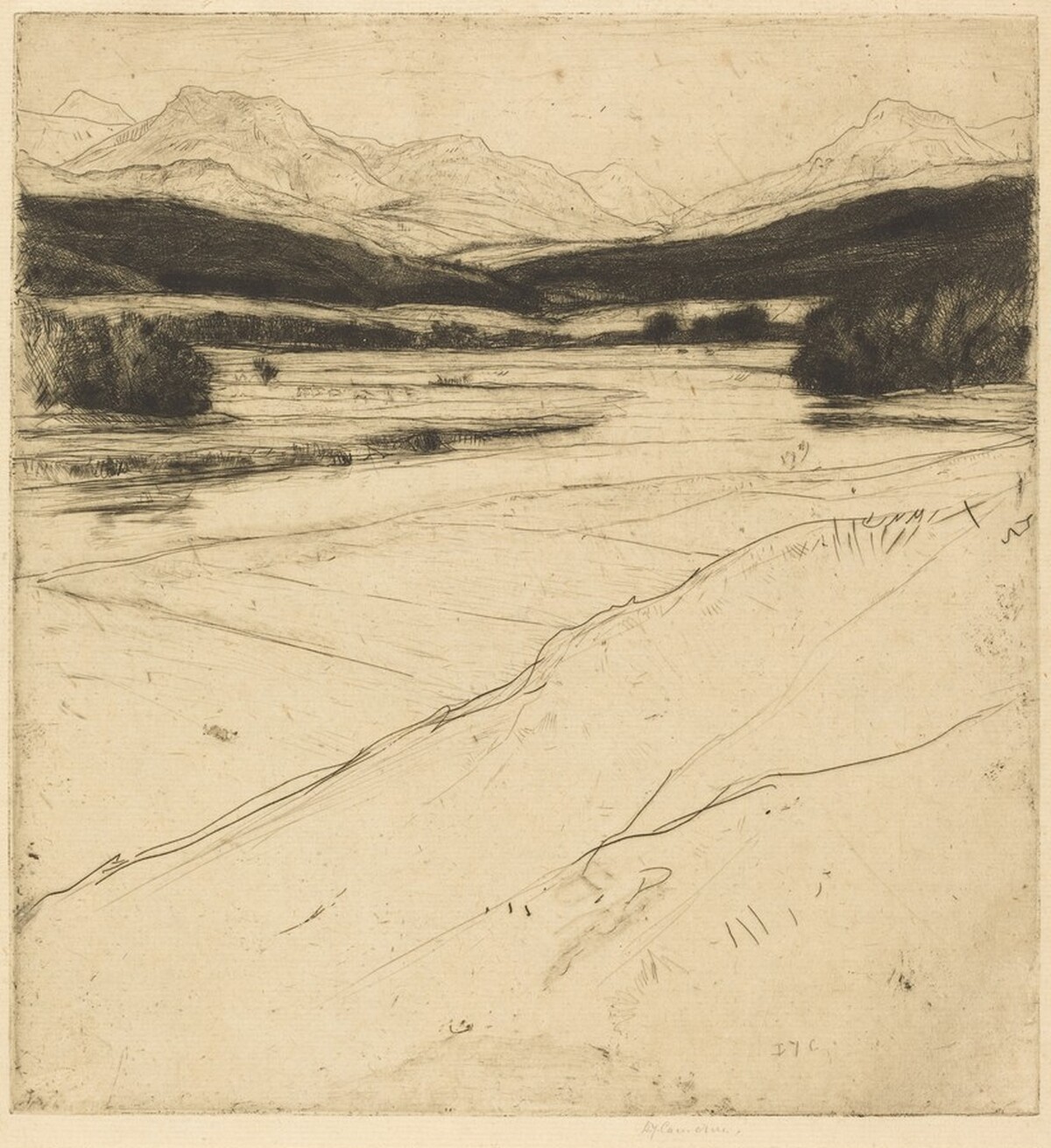 Hills of Tulloch by David Young Cameron