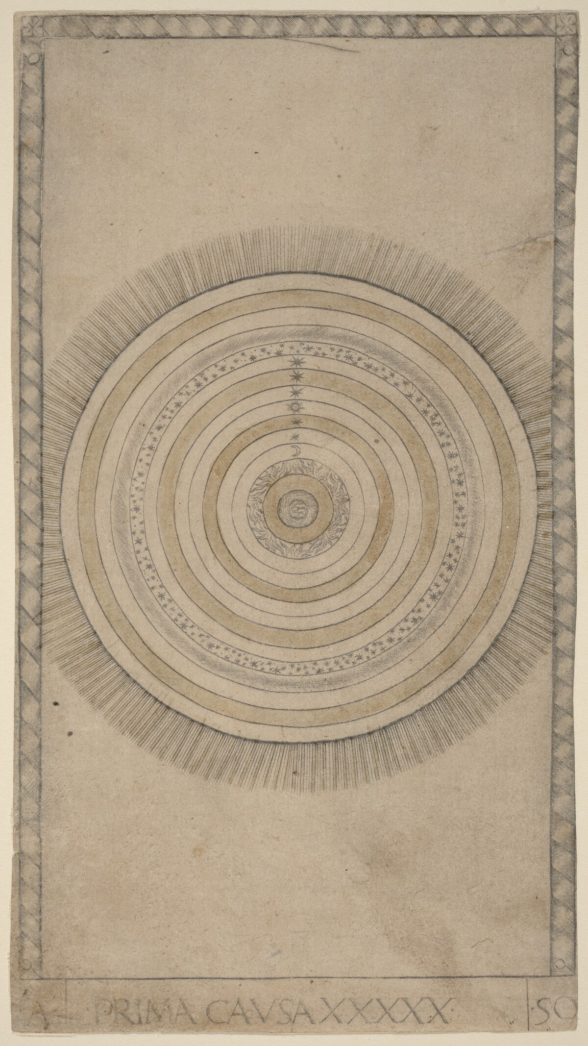 Prima Causa (First Cause) by Master of the E-Series Tarocchi