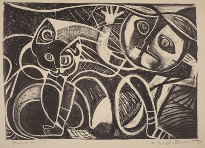 Boy And Cat